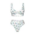 thumbnail image 4 of Daiia Sea Turtle Women's Bikini Set Two Piece Swimsuit High Waisted Bikini Adjustable Straps Bikini Perfect for Beach, Pool, and Summer Vacation-X-Large, 4 of 9