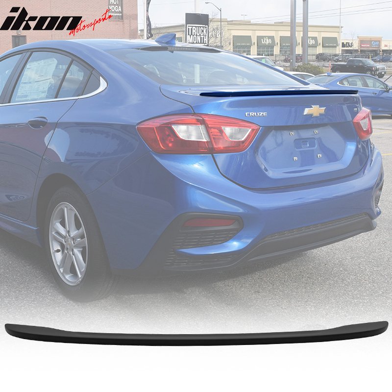 Compatible with 1619 Chevy Cruze OE Factory Style Rear Trunk Spoiler