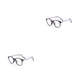 thumbnail image 4 of Minnieouse Montura de gafas de lectura a la moda monturas de gafas monturas de gafas ópticas montura redonda soporte de nariz integrado Marco morado/negro. 2piezas, 4 of 6
