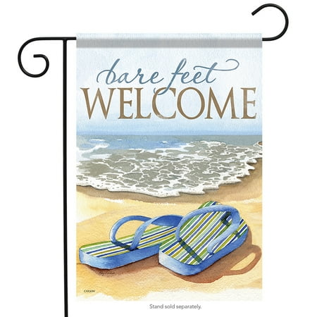 - Bare Feet Welcome Summer Garden Flag Surf Nautical Sandals Sand 13