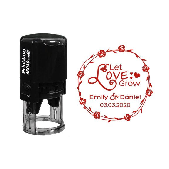 Printtoo Office Document Heavy Duty Stamp With Revised By Text Date Self Inking Rubber Stamp-Black