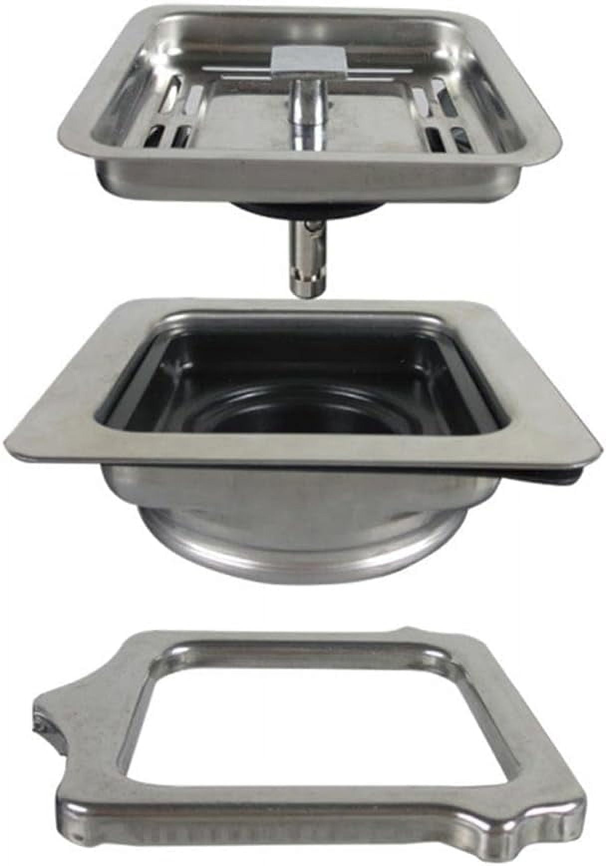 CATPAN 1pc Square Garbage Disposer Basket Stainless Steel Adapter Sink Disposal Stopper Rust