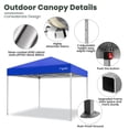 thumbnail image 4 of GVDV Canopy Tent, 10x10 ft Easy Pop up Outdoor Canopy Tent, Portable Straight Leg Gazebo Instant Canopy, Blue, 4 of 12