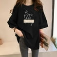 thumbnail image 2 of YDLCAFD Chemises à Manches Longues pour Femmes T-Shirt Imprimé Col Rond Manches Courtes pour Femmes, 2 of 5