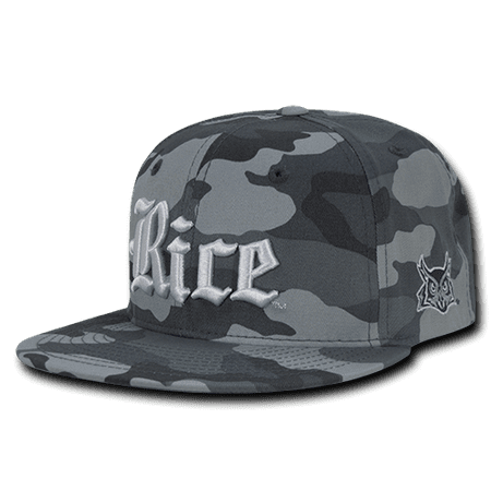 NCAA Rice University 6 Panel Camo Camouflage Snapback Baseball Caps Hats