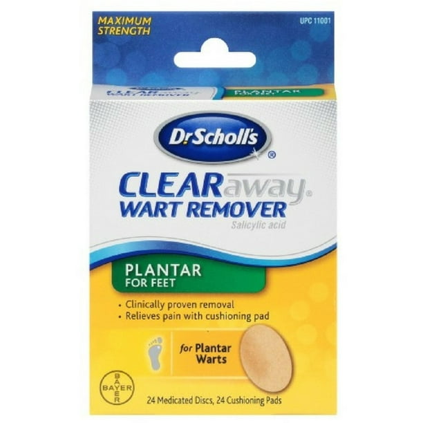 3 Pack Dr. Scholl's Clear Away Wart Remover Plantar 24 ea Walmart