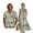 Green Tree Leaf, variant on FOR U DESIGNS Green Tree Leaf Print Linen-Like Couple Matching Outfits Men's Button Down Shirt Women's Sleeveless Dress with Pockets for Beach Vacation