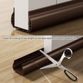 thumbnail image 5 of 2 PCS Under Door Draft Stopper, PVC Door Draught Excluder with Brush Storm Door Sweep Door Bottom Seal Fit for 1.3"-2.17" Thickness Interior Exterior Doors, 5 of 7