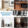 thumbnail image 1 of 3D LED Digital Clock Luminous Wall Clock Multifunctional USB Plug in Electronic Clock Home Decoration, 1 of 5
