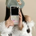 thumbnail image 2 of Phone Case for Galaxy Z Flip 6,Kawaii Dog Pattern Shockproof Anti-Drop Folding Phone Protective Cover,Gift for Women Girls (No Chain), 2 of 12