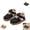 Black, variant on YOUYEDIAN Toddler Sneakers Winter Casual Athletic Platform Plush Flats Fashion Fuzzy Shoes