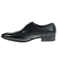 thumbnail image 3 of Delli Aldo Men's 19122 Wing Tip Woven Dress Oxfords, 3 of 6
