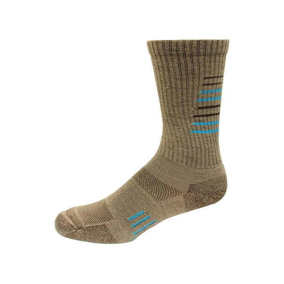 Wise Blend Ladies Crew Hiker Socks 1 Pair, Mocha, Women's 6-9 Shoe