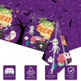 thumbnail image 3 of Halloween Tablecloth, Trick Or Treat Ghost Waterproof Table Cloth, Disposable Party Decor Tablecloth, 3 of 4
