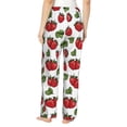 thumbnail image 3 of Daiia Hand Drawn Strawberry Women's Sleep Pant with Pockets and Drawstring,Pajama Pants-Medium, 3 of 9