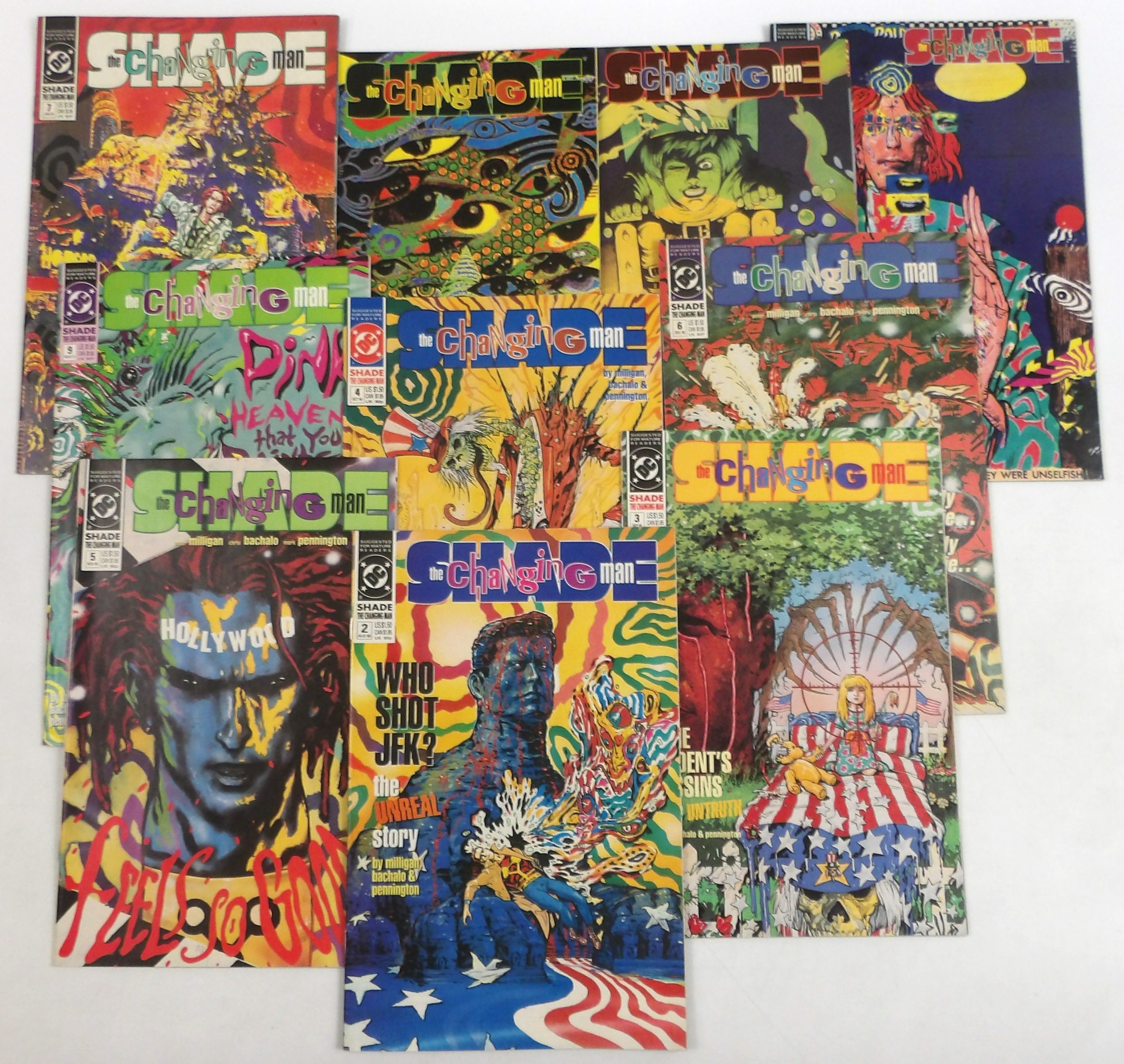 Shade Dc Shade, The Changing Man Published in 1990s (Pre-Vertigo) Value Bundle ...