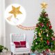 thumbnail image 2 of GOOHOCHY 1 estrella dorada para la punta del árbol de Navidad con luces LED, 2 of 8