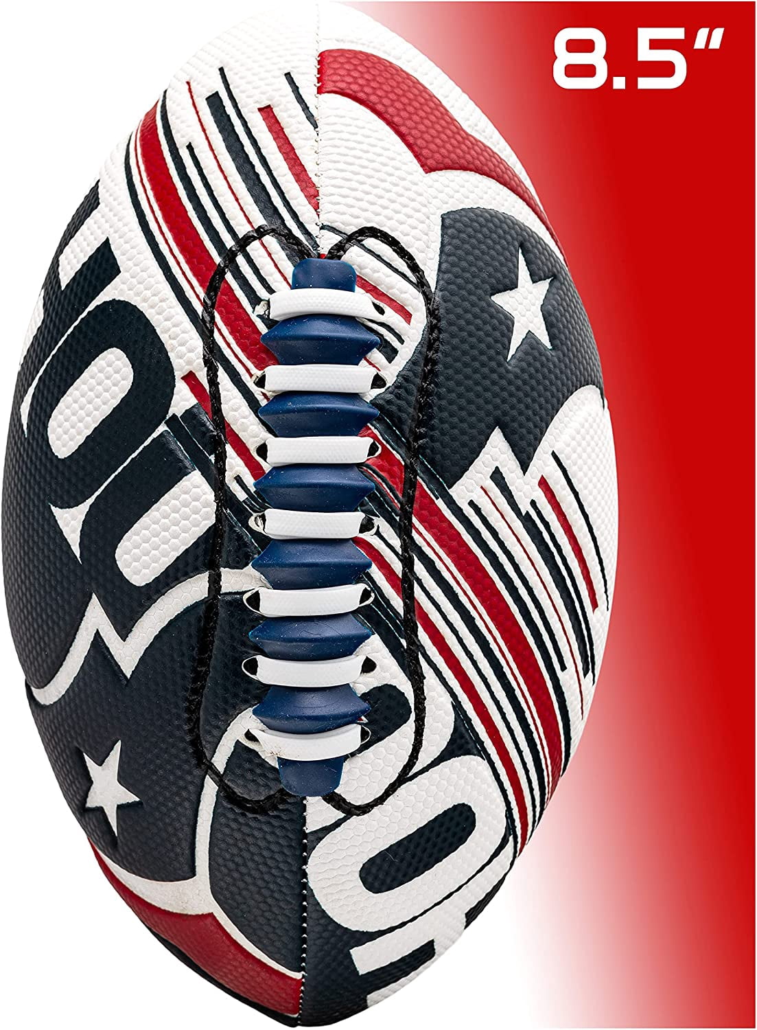 NFL Houston Texans Football - Youth Mini Football - 8.5" Football- SPACELACE Easy Grip Texture- Perfect for Kids !