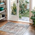thumbnail image 3 of Bloom Rugs Washable Non-Slip 2x3 Rug - Brick / Dark Blue Traditional Oriental Area Rug for Living Room, Bedroom, Dining Room, and Kitchen - Exact size: 2' x 3', 3 of 9