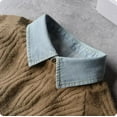 thumbnail image 2 of Zhengup Denim Fake Collar Detachable Dickey Collar Half Shirts Blouse False Collar Top for Women Girls Medium, 2 of 8