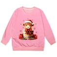 thumbnail image 4 of Chandail en Molleton à Manches Longues pour Filles, Graphique, Mignon, Col Rond, Pull-Over, Vêtements pour Filles, 4 of 4