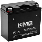 KMG Battery Compatible with Yamaha 650 XVS650 V-Star All 1998-2011 YT12B-BS Sealed Maintenance Free Battery High Performance 12V SMF OEM Replacement Powersport Motorcycle ATV Scooter Snowmobile