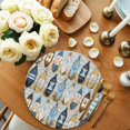 thumbnail image 2 of Round Placemats Nautical Retro Anchor Paddle 15 inch Set of 6 Table Mats for Dining Table Oil Painting Heat Resistant Non-Slip Kitchen & Home Decorative Place Mat Set, 2 of 8