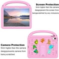 thumbnail image 6 of Allytechgroup Kids Case for iPad 10th Generation 2022 (10.9 inch), with Shoulder Strap/Handle/Kickstand Cute Cartoon Soft EVA Foam 3D Kawaii Lightweight Stand Cover for iPad 10.9" 10th Gen, Pink, 6 of 9
