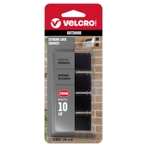 VELCRO Brand Extreme Lock Fasteners | Heavy Duty Snap-Lock Technology | Self-Engaging and Multidirectional Use | 1in Black Squares | 16 Sets