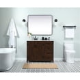 thumbnail image 6 of Elegant Decor Grant 42" Aluminum MDF Single Bathroom Vanity in Expresso, 6 of 8