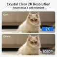 thumbnail image 3 of New Pet Camera（64GB SD Card）, 2K HD Indoor Cat Camera with Laser Toy, Home Security Camera with Motion Detection, 2-Way Audio, Night Vision, No Subscription Required, 3 of 7