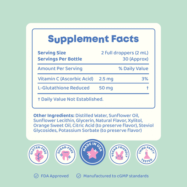 glutathione safe for kids JoySpring Kids Gluta & - Vitamin formulas for pharmacies