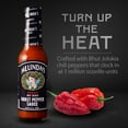 thumbnail image 2 of Melinda's Ghost Pepper Hot Sauce - Gourmet Extra Spicy Hot Sauce - Made with Fresh Ingredients, Ghost Peppers (Bhut Jolokia), Habanero Pepper, Carrot, Garlic, Lime Juice - 5oz, 3 Pack, 2 of 3