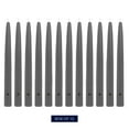 thumbnail image 2 of Colonial Candle Unscented Taper Candles, Charcoal Grey, 12 inch - Pack of 12, Dripless Taper Candle with Premium Cotton Wick and Clean Burn for Parties, Weddings, and Holiday Dinners, 2 of 6