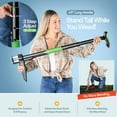thumbnail image 4 of Weeding tool with long adjustable handle (36 inches, 40 inches, and 45 inches), quick release weeding ejection mechanism, lightweight aluminum standing heavy-duty weeder, 4-claw head and foot pedal e, 4 of 4