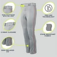 thumbnail image 2 of Rawlings Youth Semi-Relaxed Piped Pant | White/Black | XLRG, 2 of 3