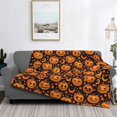 thumbnail image 7 of Halloween Decorations Throw Blanket for Couch, halloween pumpkin star Halloween Blanket Fuzzy Throw Blanket, Halloween Decor Cuteness Plush Flannel Blanket & Throws, 7 of 7
