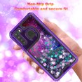 thumbnail image 2 of Samsung Galaxy A21 Case, Rosebono 3in1 Hybird Graphic Gradient Quicksand Glitter Liquid Floating with Frame Bumper Protective Armor Case for Samsung Galaxy A21 (Galaxy Cloud), 2 of 5