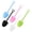 Green, variant on 100 Pcs Shovel-Shaped Mini Ice Cream Scoop Food Grade Plastic Dessert Scoop