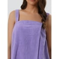 thumbnail image 4 of DARING DIVA Towel Wrap Bathrobe Adjustable Closure for Gym Shower M Grape Shake, 4 of 6