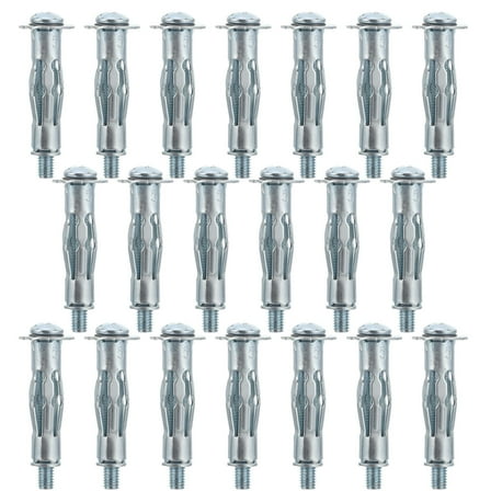 HEMOTON  20 Pcs Plasterboard Plug Fixing Screw Anchors Dry Wall Heavy Duty