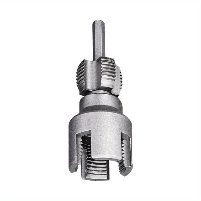 HLONK 1pc DN15 DN20 Pipe Threading Die - Manganese Steel Hex Shank Tool for 1/2” & 3/4” Pipes Dual Internal/External Threads Detachable Design Fit for PPR PVC MPP Pipes - Professional