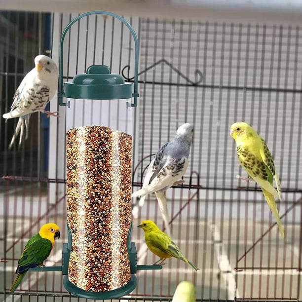 Comederos para colibríes Comedero para pájaros Fácil de limpiar y rellenar Dispositivos resistentes Compacto Duradero con gancho para colgar 2 puertos shamjiam Comederos para colibríes