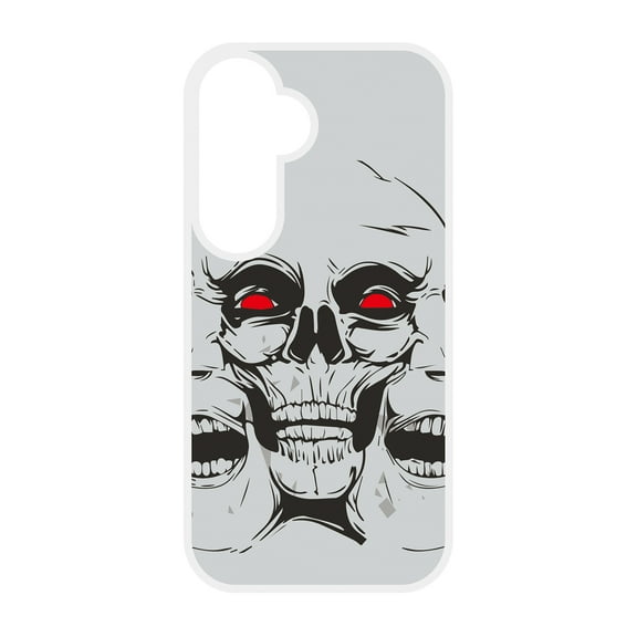 TECH CIRCLE for Galaxy S24 Ultra Phone Case,Ultra Thin Slim Flexible TPU Cover Soft Silicone for Women Girl Cute Anti-Scratch Protective Shockproof Bumper Support Wireless Charging, A Skull