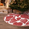thumbnail image 5 of Rateoe Hearts Pattern Christmas Tree Skirt with Ties , Christmas Tree Decorations, Farmhouse Christmas Decor Xmas Holiday Decorations-30", 5 of 6