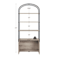 thumbnail image 6 of Rosary Blenn  71’’ Arched Bookshelf with Cabinet, 4-Tier Freestanding Metal Frame Bookcase with Engineered Wood Shelves,, 6 of 7