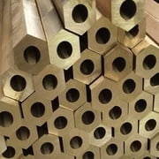 1 piece Hollow hexagonal copper tube, Outer diameter20mmx inside diameter 9mm x length495mm