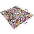 thumbnail image 4 of Pioneer Flower Blanket,Comfortable Soft Flannel Throw Blanket,All Season,Warm Lightweight Blankets for Sofa Bed Couch Living Room Chair,50"x60"(130x150cm), 4 of 4