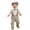 Gray, variant on Lovzfmll 4-Piece Boy's Set, Polka Dot Bodysuit & Bib Pants & Hat & Bow Tie, Formal Wear for Newborn, 0-3 Months
