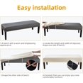 thumbnail image 6 of Dining Bench Cover, Removable Bench Slipcover Washable Bench Seat Protector Cover for Living Room, Bedroom, Kitchen (Beige), 6 of 7